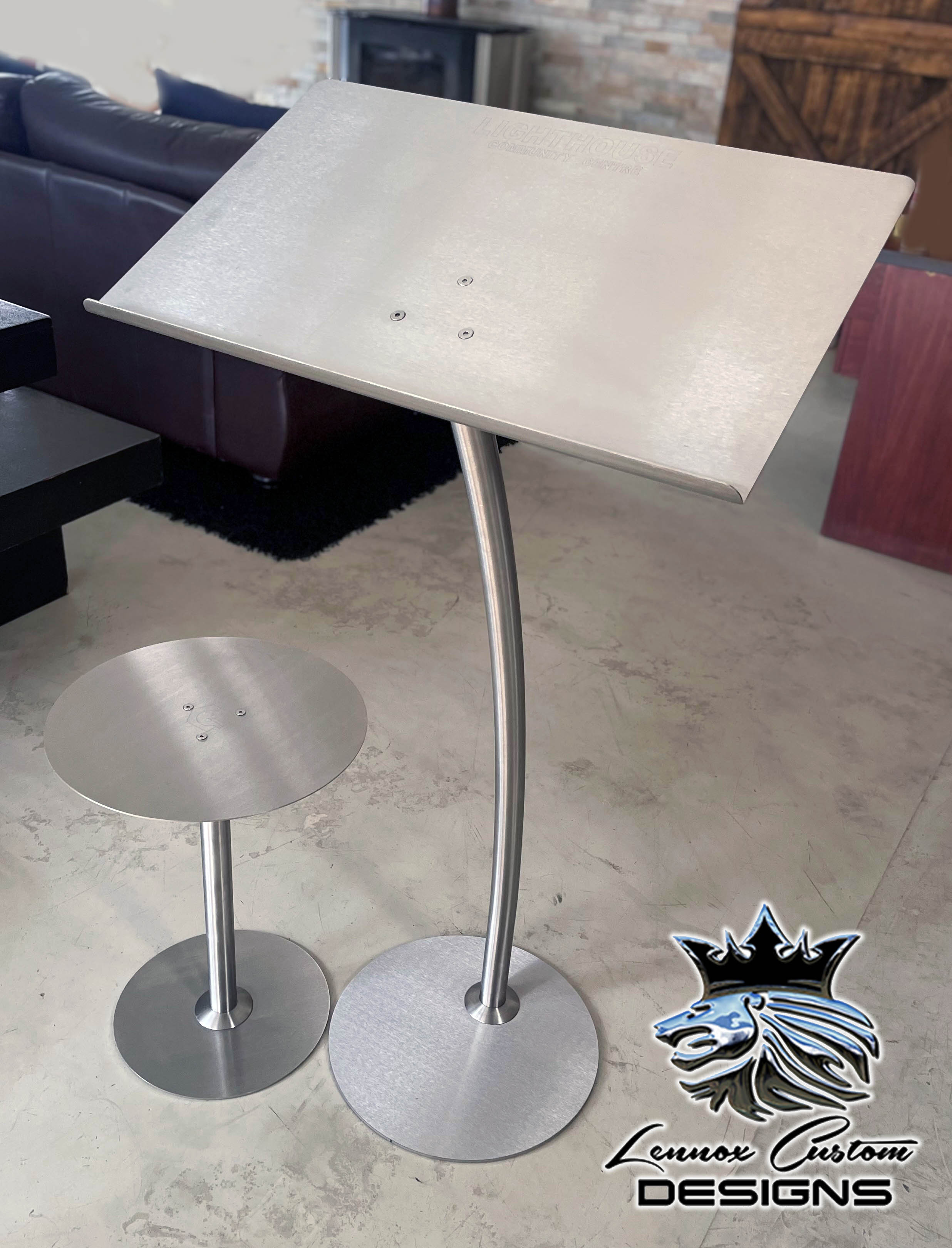 Stainless Steel Podium Set